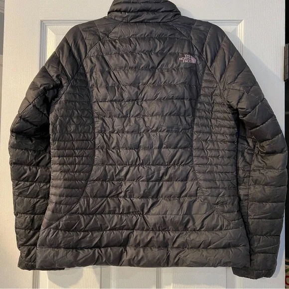 The North Face Women’s Tonnerro Quilted Goose Down Jacket Rabbit Grey Medium - Picture 2 of 9